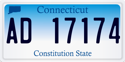 CT license plate AD17174