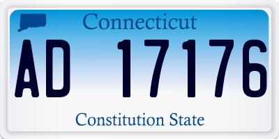 CT license plate AD17176