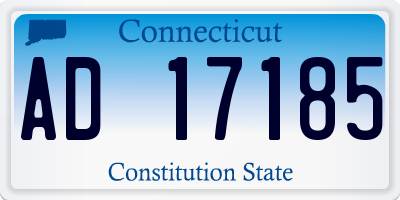 CT license plate AD17185