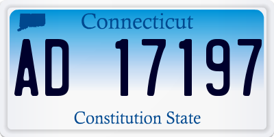 CT license plate AD17197