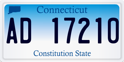 CT license plate AD17210