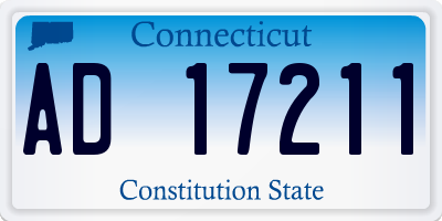 CT license plate AD17211