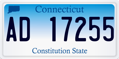 CT license plate AD17255