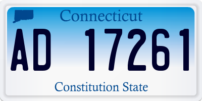 CT license plate AD17261