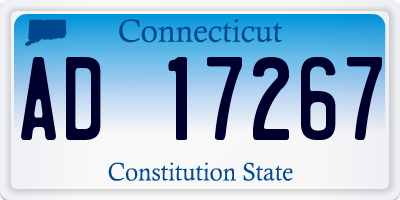 CT license plate AD17267