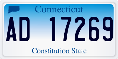 CT license plate AD17269