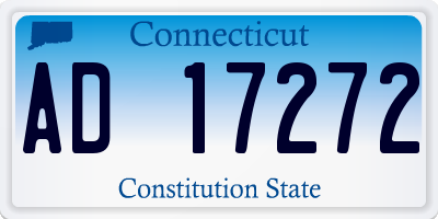 CT license plate AD17272