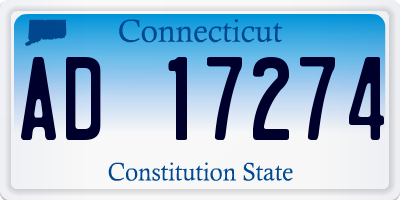 CT license plate AD17274