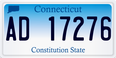 CT license plate AD17276