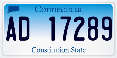 CT license plate AD17289