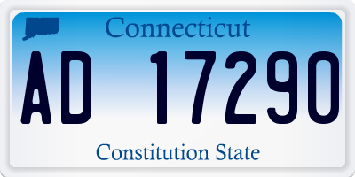 CT license plate AD17290