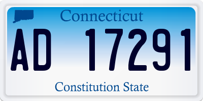 CT license plate AD17291