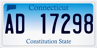 CT license plate AD17298