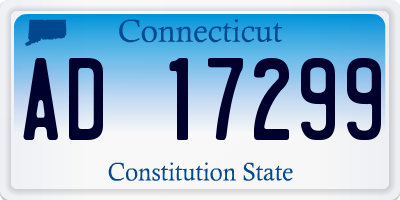 CT license plate AD17299