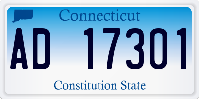 CT license plate AD17301