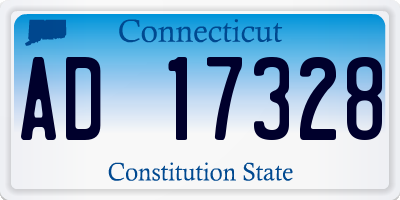 CT license plate AD17328