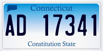CT license plate AD17341