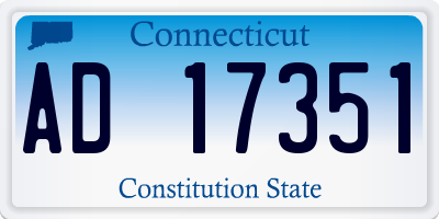 CT license plate AD17351