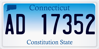 CT license plate AD17352