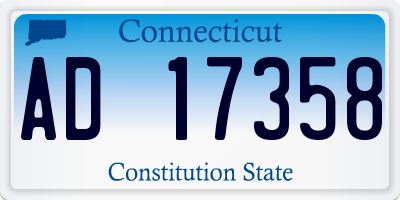 CT license plate AD17358