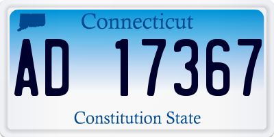 CT license plate AD17367