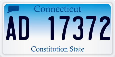 CT license plate AD17372
