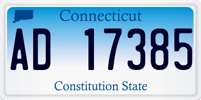 CT license plate AD17385