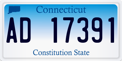 CT license plate AD17391