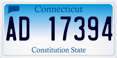 CT license plate AD17394