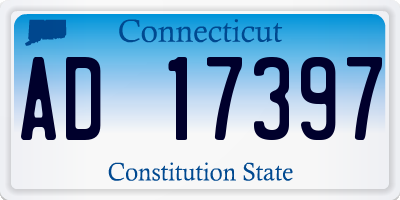 CT license plate AD17397