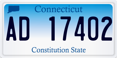CT license plate AD17402