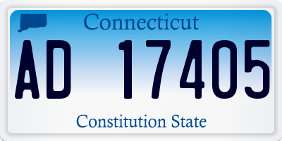 CT license plate AD17405