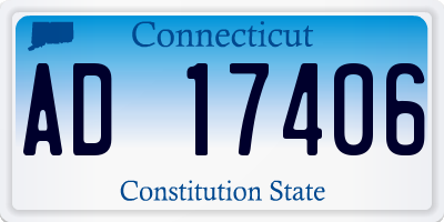 CT license plate AD17406