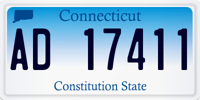 CT license plate AD17411