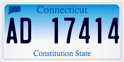 CT license plate AD17414