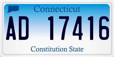 CT license plate AD17416