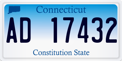 CT license plate AD17432