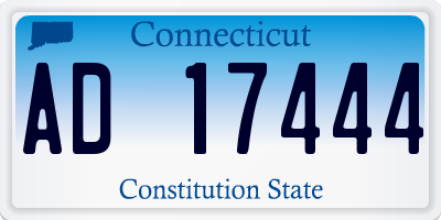 CT license plate AD17444