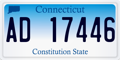 CT license plate AD17446