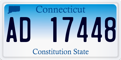 CT license plate AD17448