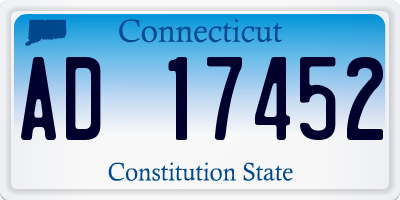 CT license plate AD17452
