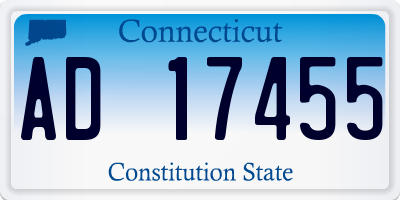 CT license plate AD17455