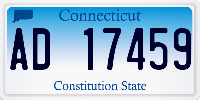 CT license plate AD17459