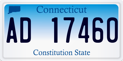 CT license plate AD17460