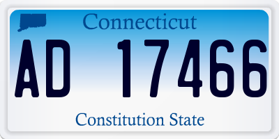 CT license plate AD17466