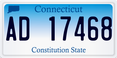 CT license plate AD17468