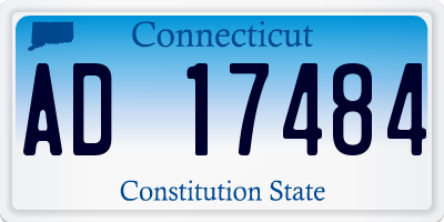 CT license plate AD17484