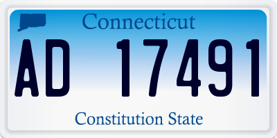 CT license plate AD17491