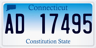 CT license plate AD17495