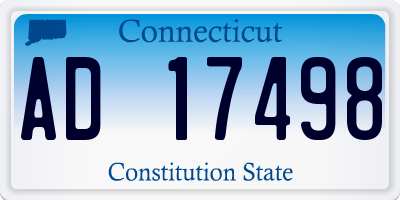 CT license plate AD17498